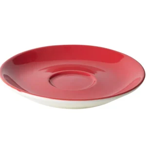 Cappuccinoschotel 942 Bart Colour Cafe 15.5 cm Rood Porselein Hoge Kwaliteit