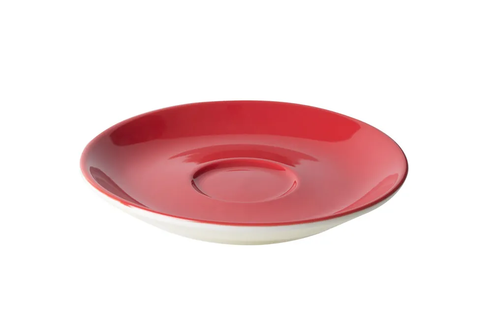 Cappuccinoschotel 942 Bart Colour Cafe 15.5 cm Rood Porselein Hoge Kwaliteit