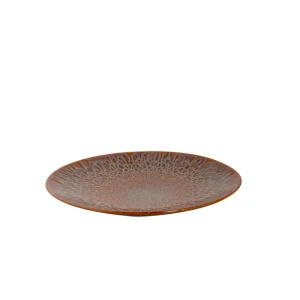 Finale Uitverkoop Bord coupe Magmatic 27 cm Bruin Stoneware