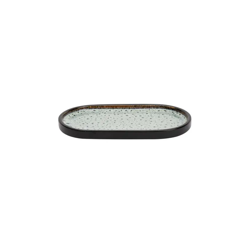 Bord Ovaal Coco 20.5 x 11.5 cm Blauw Porselein Dagaanbieding