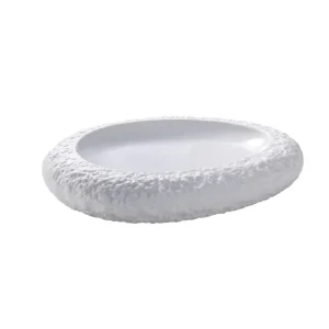 Bord Calcaire 23.1 x 18.8 cm Wit Porselein Gereduceerde Prijs