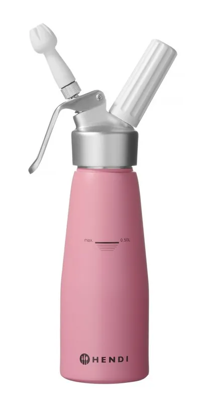 Beperkt Aanbod Slagroomapparaat - 0,5L - Pastelroze - Ø80x(H)260mm