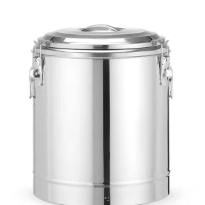 Geïsoleerde draagbare container - Kitchen Line - 36L - Zilver - Ø400x(H)500mm Premium