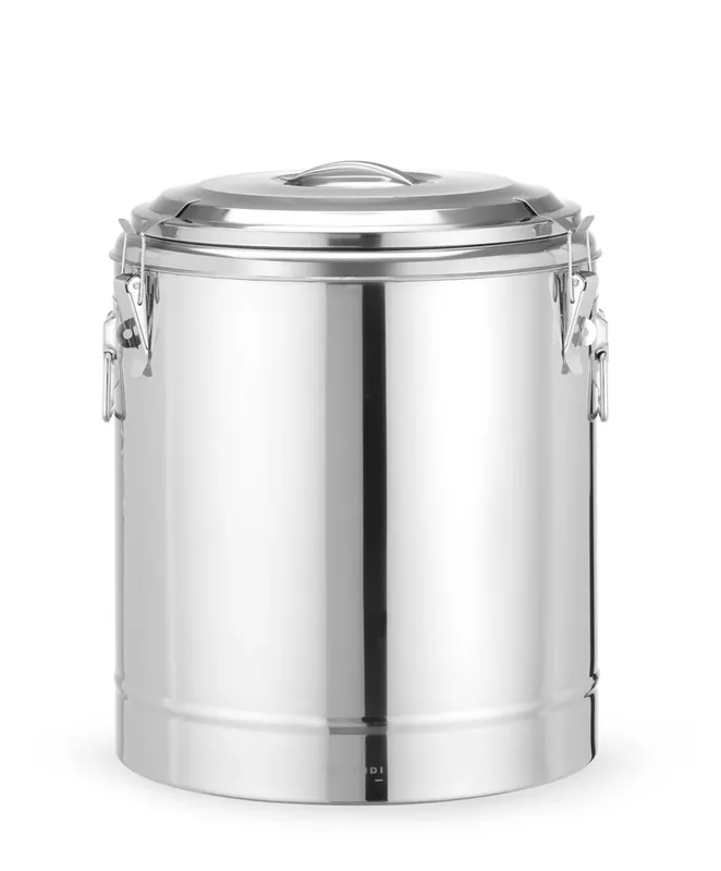 Geïsoleerde draagbare container - Kitchen Line - 36L - Zilver - Ø400x(H)500mm Premium