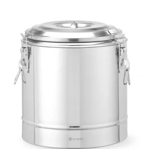 Geïsoleerde draagbare container - Kitchen Line - 19L - Zilver - Ø350x(H)400mm Lage Prijs