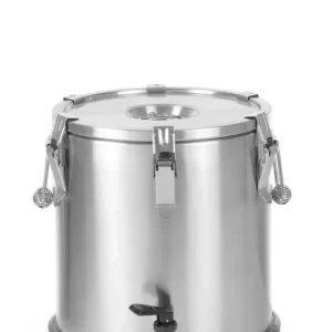 Geïsoleerde draagbare container – met kraan - 20L - Zilver - Ø330x(H)360mm Rechtstreeks Van De Fabrikant