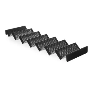 Betrouwbaar Broodrolhouder - Geperforeerd - Zwart - 580x170x(H)40mm
