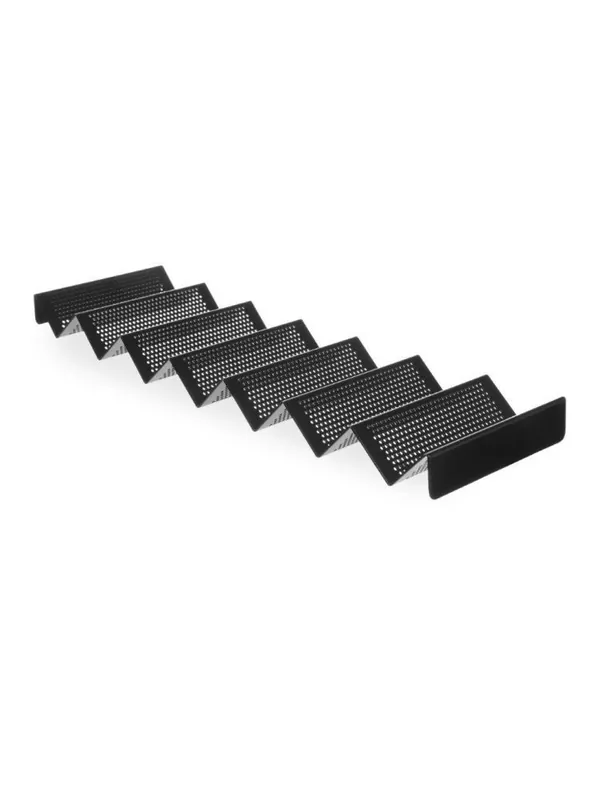 Betrouwbaar Broodrolhouder - Geperforeerd - Zwart - 580x170x(H)40mm