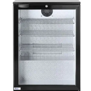 Dagaanbieding Backbar koelkast enkele deur - 105L - Zwart - 220-240V/120W - 600x530x(H)865mm