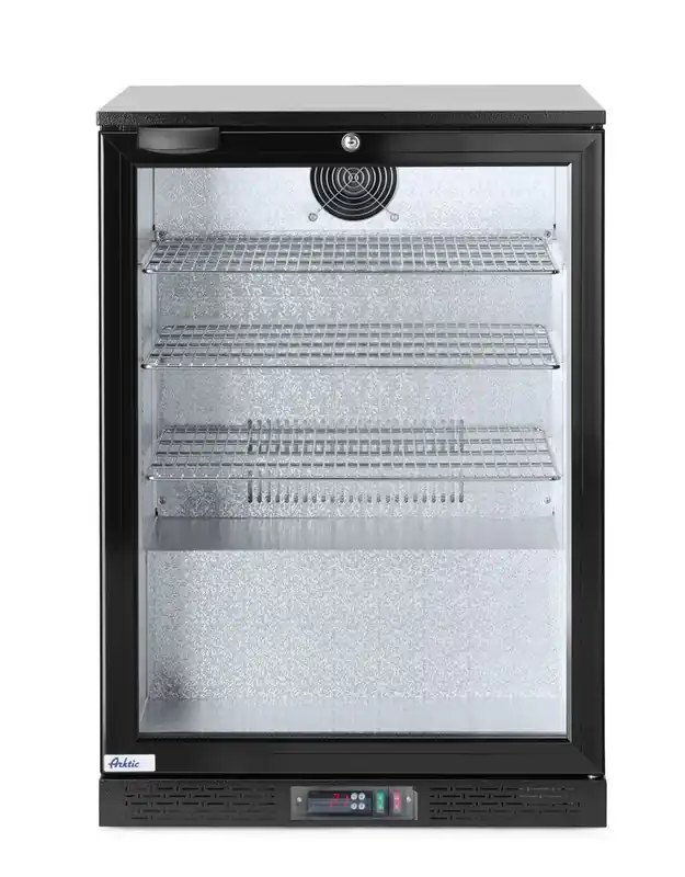 Dagaanbieding Backbar koelkast enkele deur - 105L - Zwart - 220-240V/120W - 600x530x(H)865mm