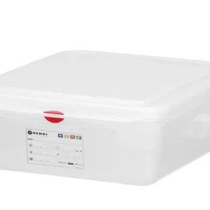 Laatste Kans GN 1/2 container - polypropyleen - GN 1/2 - 6,5L - Transparant - 325x265x(H)100mm