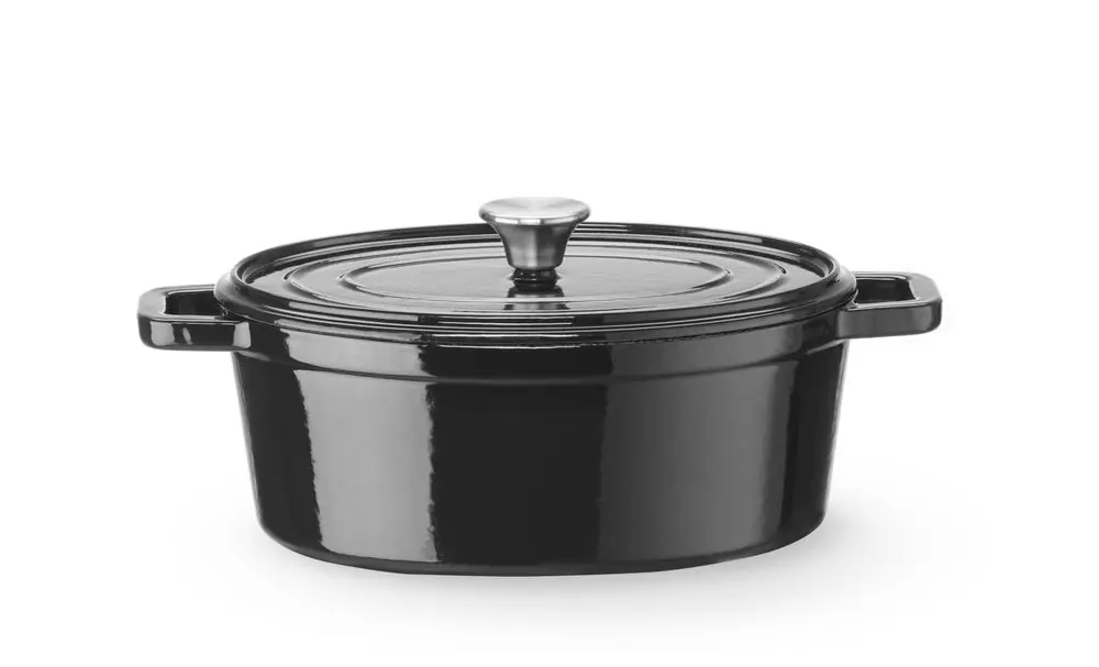 Braadpan geëmailleerd gietijzer - 4,4L - Zwart - 365x290x(H)115mm Meest Verkocht