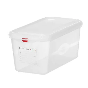 Gereduceerde Prijs GN 1/3 container - polypropyleen - GN 1/3 - 6L - Transparant - 325x176x(H)150mm