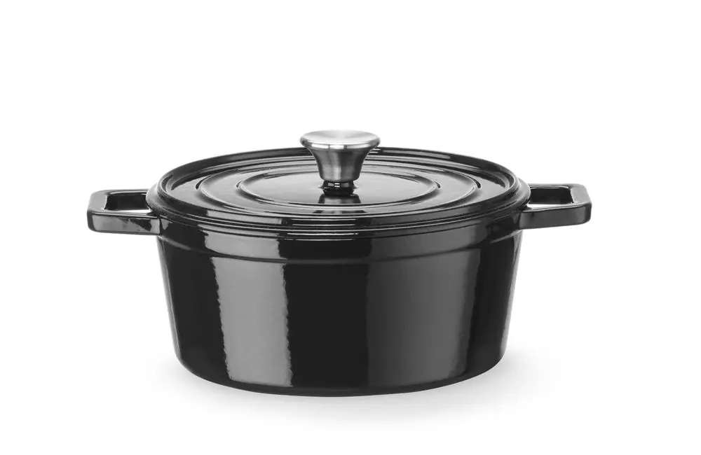 Dagaanbieding Braadpan geëmailleerd gietijzer - 3,7L - Zwart - 317x240x(H)105mm