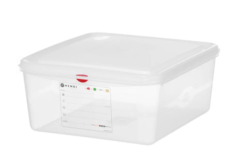 Bestel Nu GN 2/3 container - polypropyleen - GN 2/3 - 13,5L - Transparant - 354x325x(H)150mm