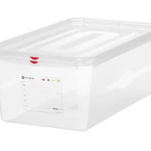 GN 1/1 container - polypropyleen - GN 1/1 - 28L - Transparant - 530x325x(H)200mm Populair