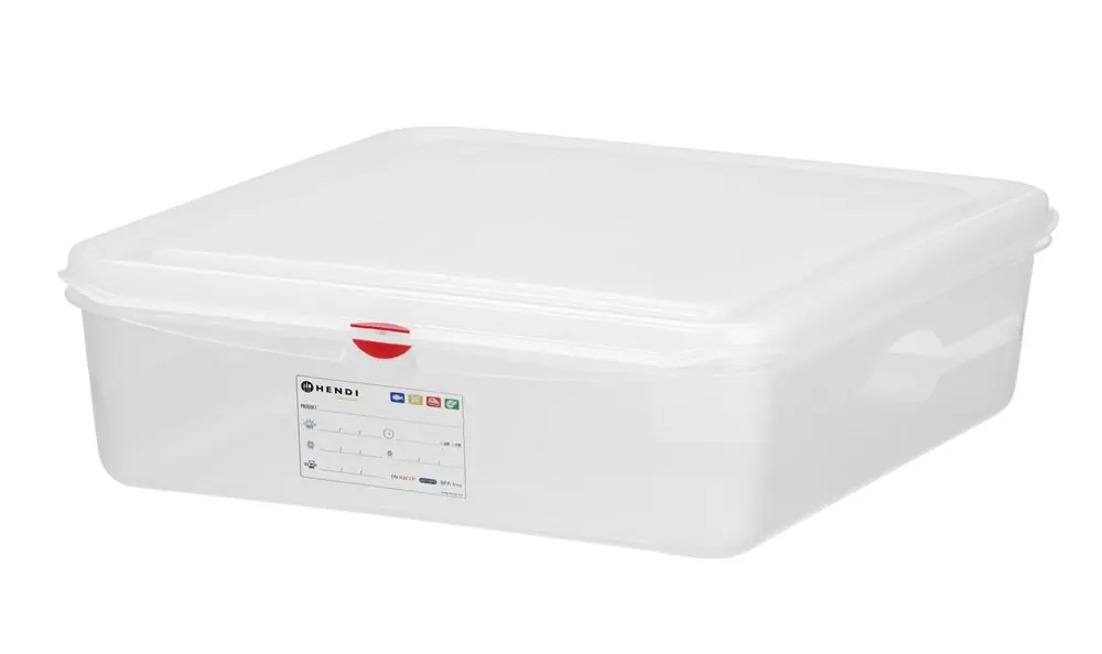 GN 1/1 container - polypropyleen - GN 1/1 - 13L - Transparant - 530x325x(H)100mm Favoriet