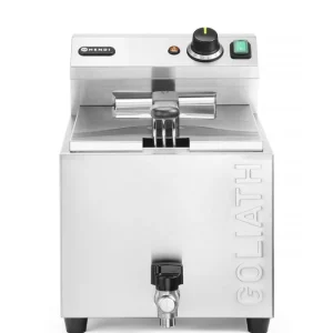 Friteuse XL met aftapkraan HENDI GOLIATH - 10L - 400V/10200W - 300x585x(H)392mm Fabrieksprijs