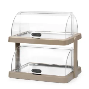Must-Have Koeldisplay met rolltop “Duo” UNIQ - Dubbel - Beige - 480x355x(H)480mm - Rechthoekig