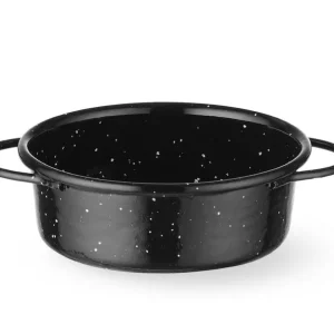 Betrouwbaar Braadpan "fuente" - geëmailleerd - Zwart - Ø100x(H)40mm
