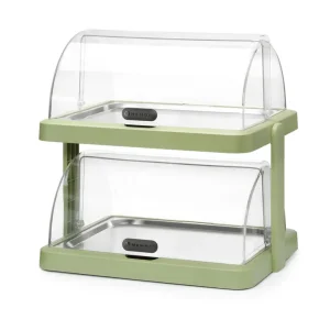 Koeldisplay met rolltop “Duo” UNIQ - Dubbel - Groen - 480x355x(H)480mm - Rechthoekig Fabrieksprijs