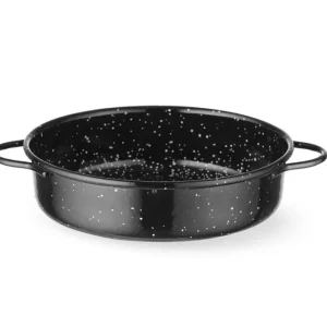 Braadpan "fuente" - geëmailleerd - Zwart - Ø140x(H)45mm Speciale Aanbieding