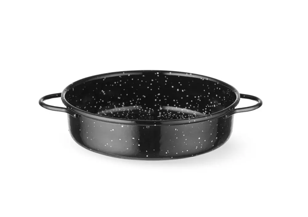 Braadpan "fuente" - geëmailleerd - Zwart - Ø140x(H)45mm Speciale Aanbieding