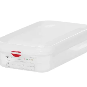 Container GN 1/4 polypropyleen - GN 1/4 - 1,8L - Transparant - 265x162x(H)65mm Exclusieve Aanbieding