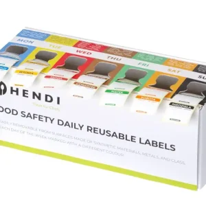 Set voedselveiligheidsstickers - multifunctioneel - eenvoudig verwijderbaar - met een dispenser - 240x80x(H)100mm NL,FR,DE Lage Kosten