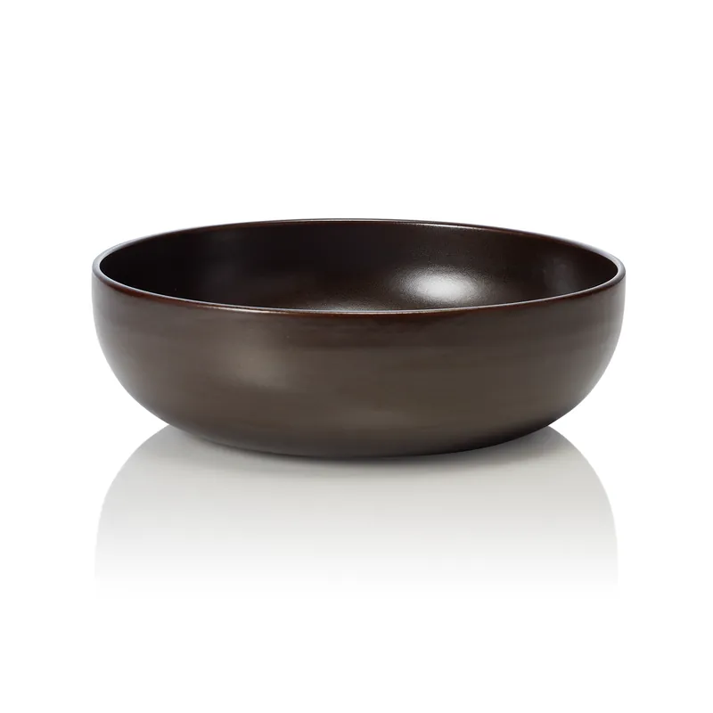 Betrouwbaar Schaal ROCKZZERO, Ø 26 cm, 2 ltr., metallic bruin, steenzeug