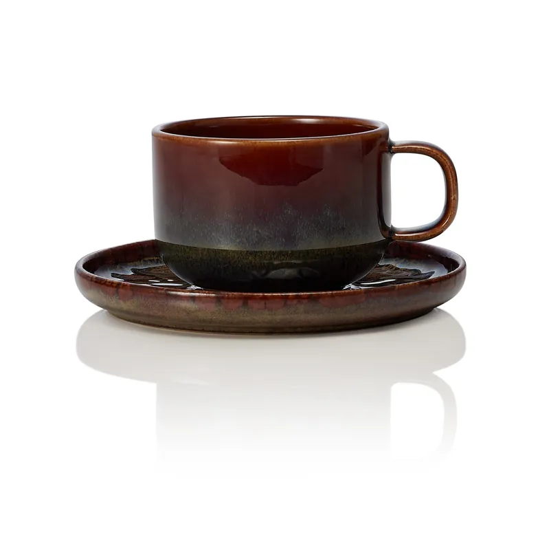 Aanbieding ROCKZZERO Boven- en ondertasse-set, 220 ml, Amazonas, Set van 6 stuks, Steengoed