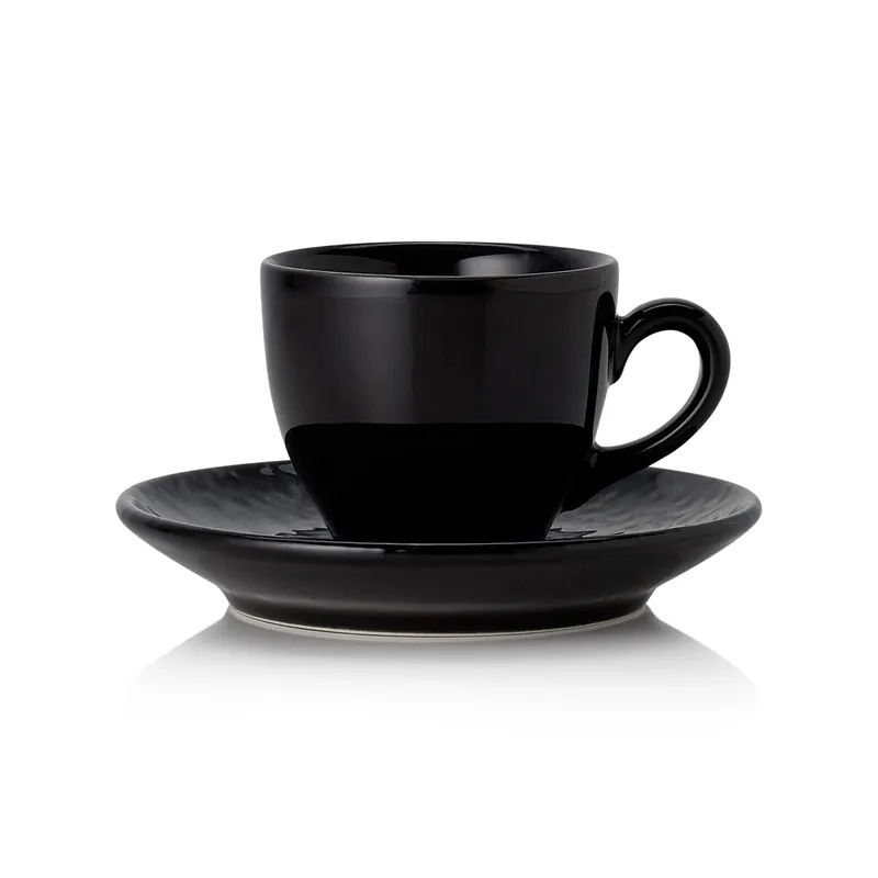 Koop Online Espresso- en schoteltjeset VIDA NIGHT, 90 ml, nacht, Set van 6 stuks, porselein
