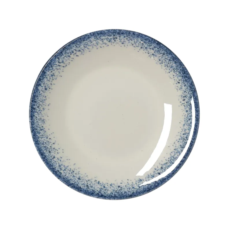 Bordenset VIDA MARINA, plat, Ø 23 cm, marine, Set van 6 stuks, porselein Bestseller
