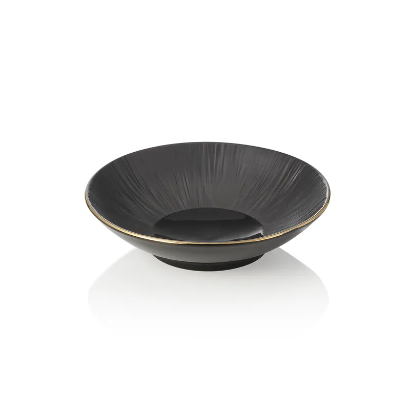 Flitsaanbieding Schaalenset MAYA KURO, diep, Ø 19 cm, 0,5 ltr., zwart, set van 4 stuks, porselein