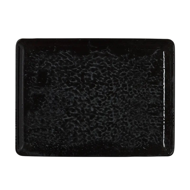 Beperkt Aanbod Bordenset VIDA NIGHT, plat, 27 x 20 cm, nacht, Set van 6 stuks, porselein