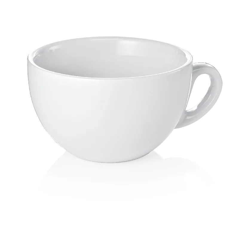 Bestel Nu Cappuccino kop-en-schotelset ITALIA WIT, 280 ml, Set van 6 stuks, porselein