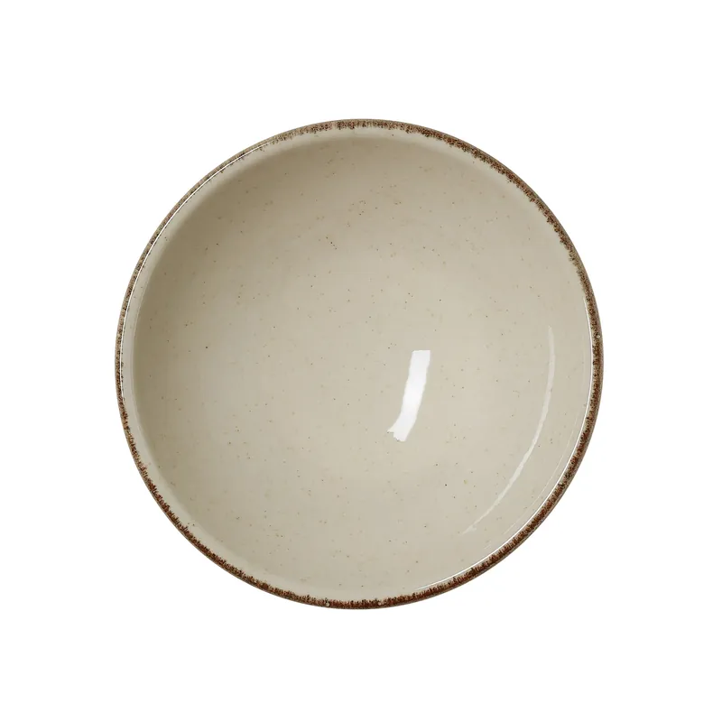 Merkproduct Schaalenset SMILLA ZAND, diep, Ø 16 cm, 0,4 l, zand, Set van 6 stuks, porselein