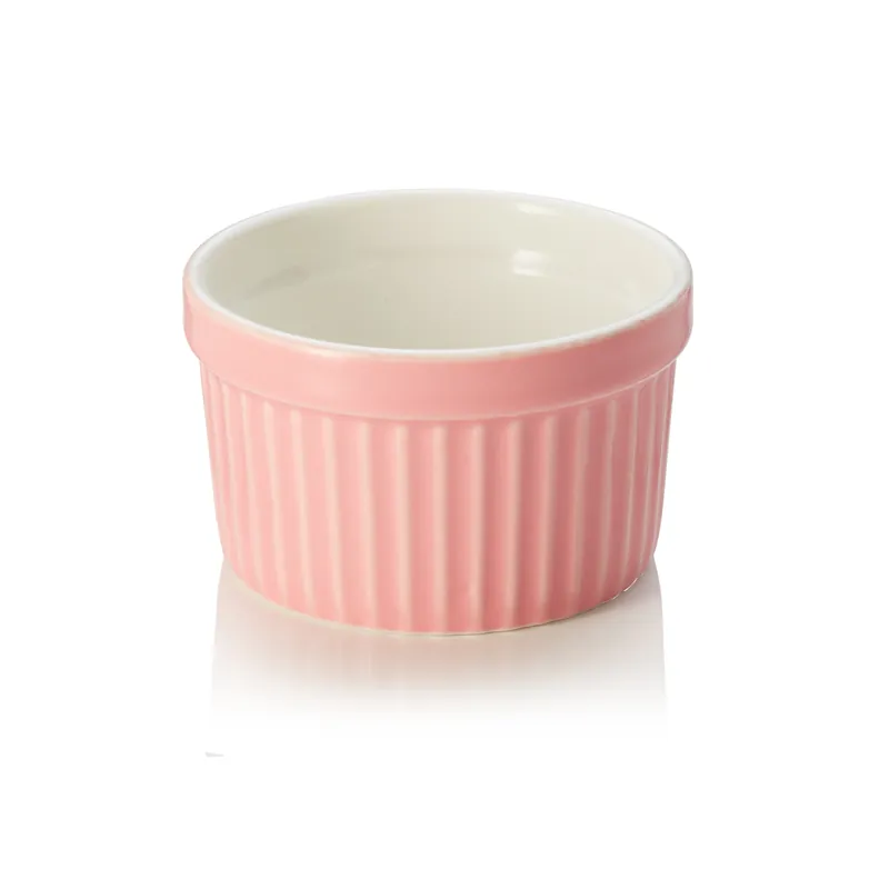 Ragoutfin-set, Ø 7 cm, 85 ml, roze, set van 6 stuks, porselein Goedkoop