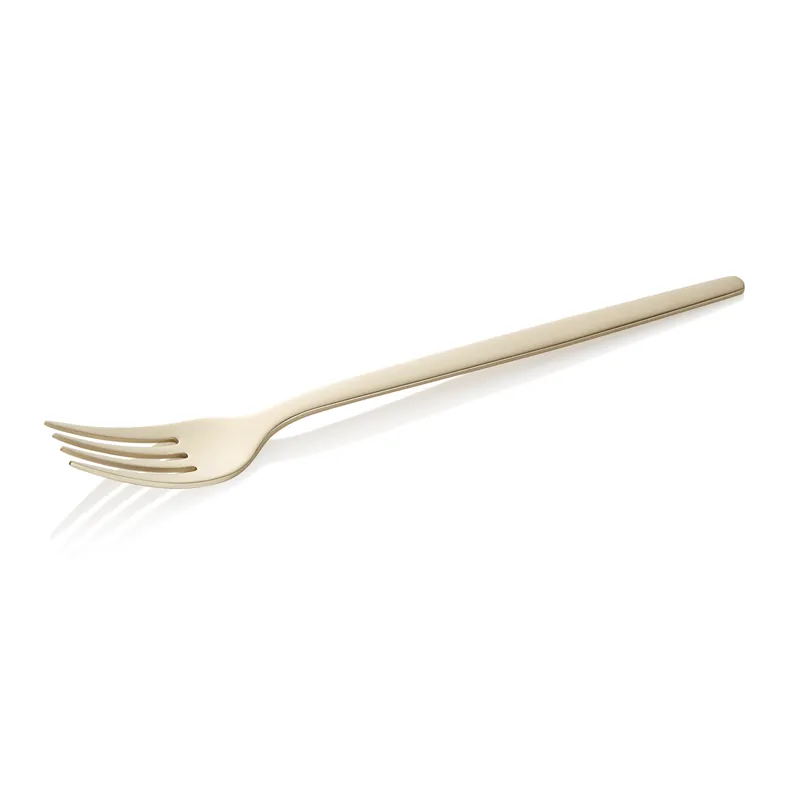 Meest Verkocht Menu-vorkenset ALEX CHAMPAGNE, met champagne, matte PVD-beschichtung, 21 cm, set van 12 stuks, chroom-nikkelstaal 18/10