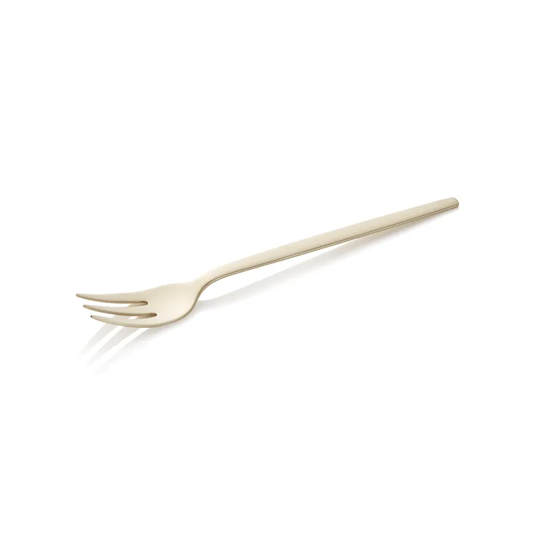 Koop Vandaag Dessertvorkenset ALEX CHAMPAGNE, met champagnekleur, matte PVD-beschichting, 16 cm, set van 12 stuks, roestvrij staal 18/10