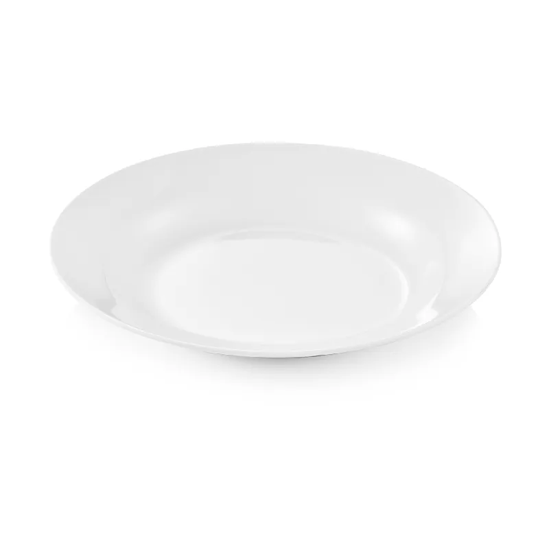 Bordenset, diep, Ø 20 cm, wit, Set van 12 stuks, melamine Favoriet