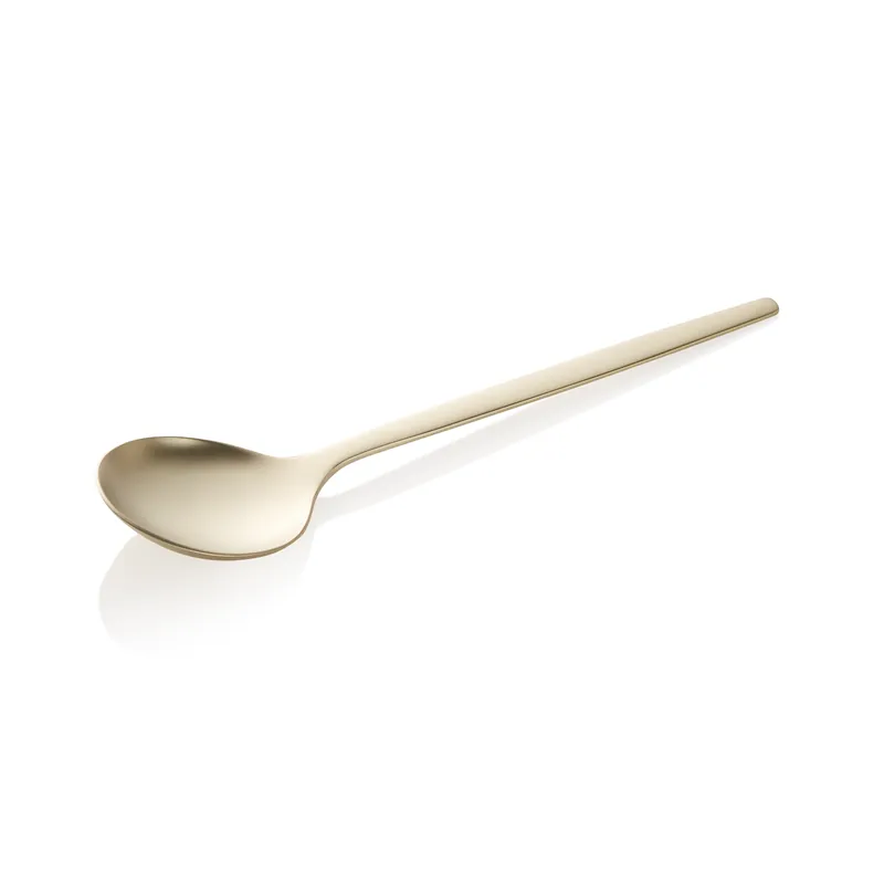 Soeplepelenset ALEX CHAMPAGNE, met champagnekleur, matte PVD-coating, 18 cm, Set van 12 stuks, chroom-nikkelstaal 18/10 Shop Nu