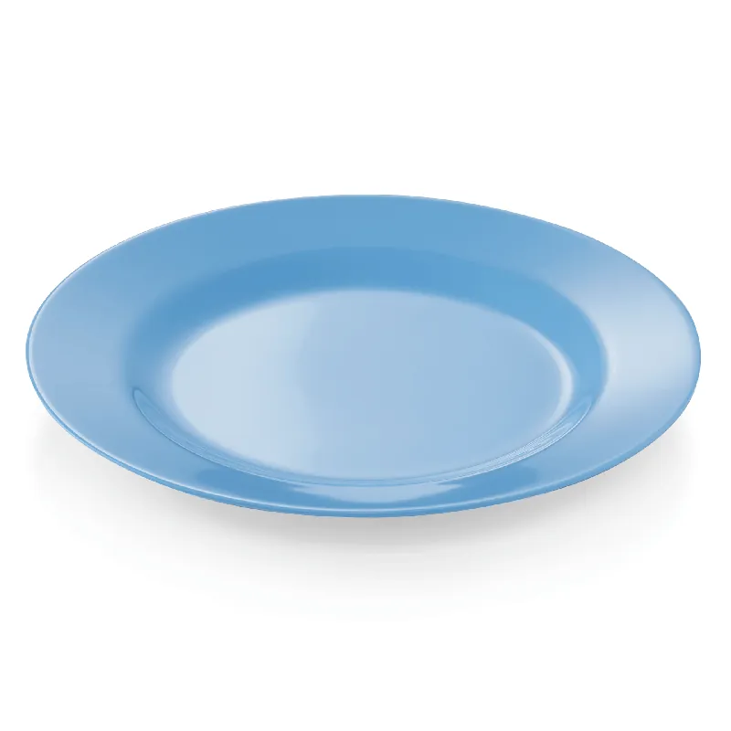 Koop Online Bordenset, plat, Ø 23 cm, blauw, Set van 12 stuks, melamine