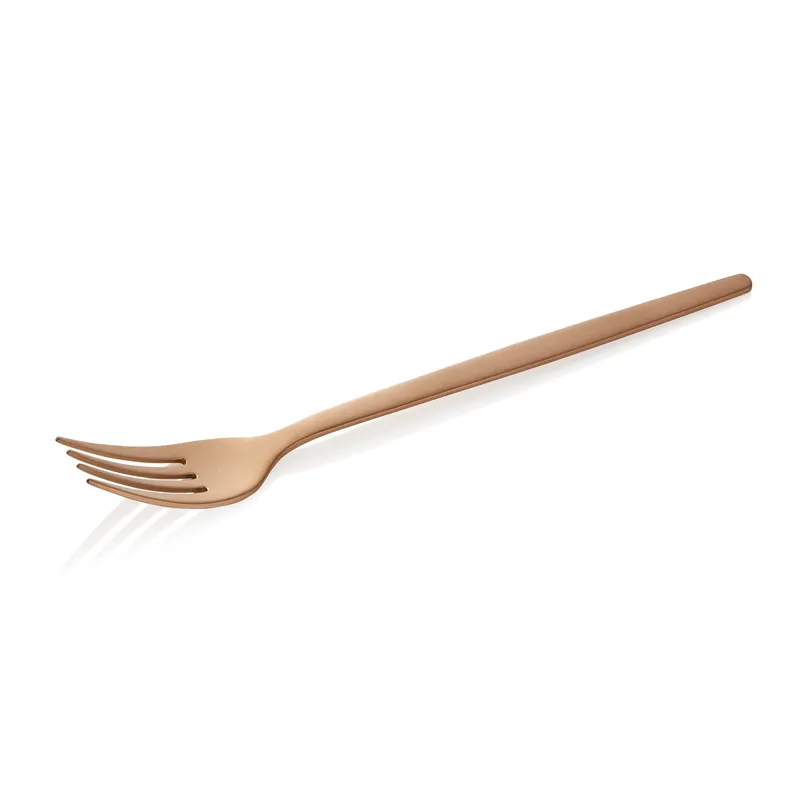 Menuvorkenset ALEX BRONZE, met bronzenkleur, matte PVD-bescherming, 21 cm, set van 12 stuks, roestvrij staal 18/10 Gereduceerde Prijs