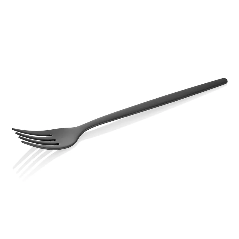 Menuvorkenset ALEX BLACK, met zwart, matte PVD-coating, 21 cm, set van 12 stuks, roestvrij staal 18/10 Meest Verkocht