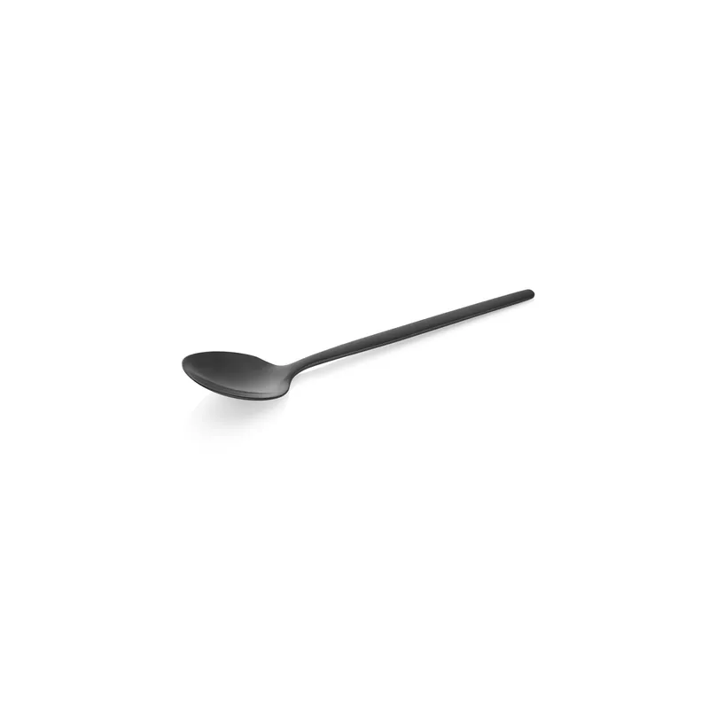 Hoge Kwaliteit Espressolepels Set ALEX BLACK, met zwarte, matte PVD-beschichtung, 11 cm, Set van 12 stuks, roestvrij staal 18/10