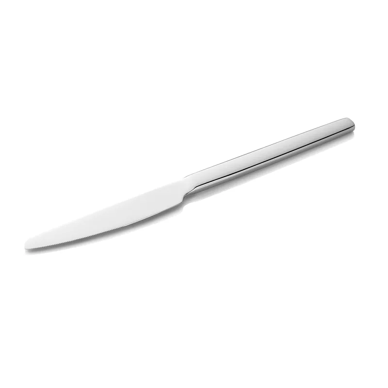 Direct Verzonden Tafelmes-set ALEX SILVER, roestvrij staal gepolijst, 23 cm, set van 12 stuks, chroomstaal 13/0