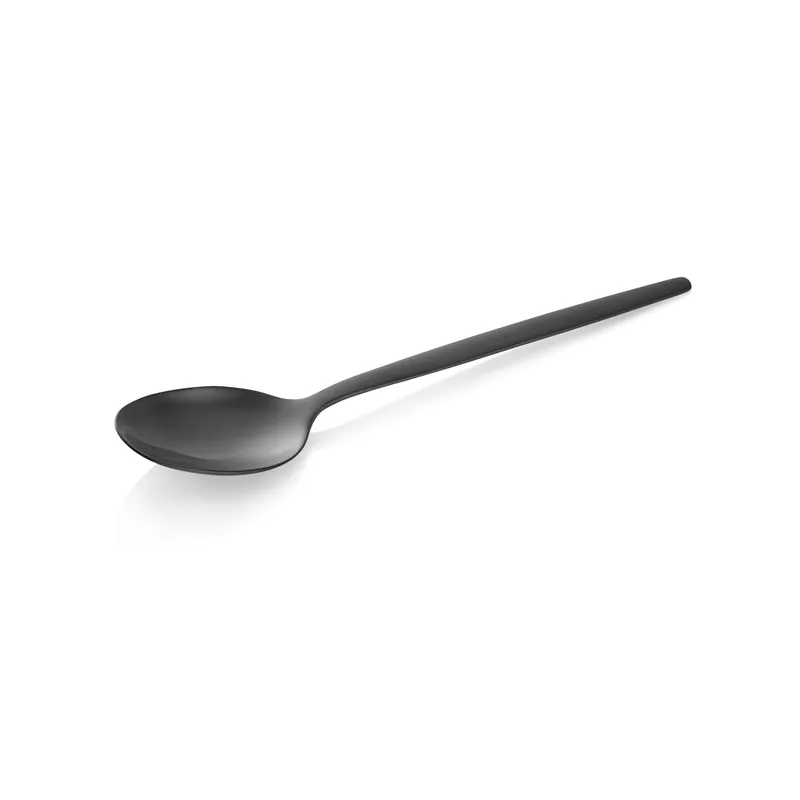 Dessertlepelenset ALEX BLACK, met zwarte, matte PVD-beschichting, 16 cm, set van 12 stuks, roestvrij staal 18/10 Favoriet