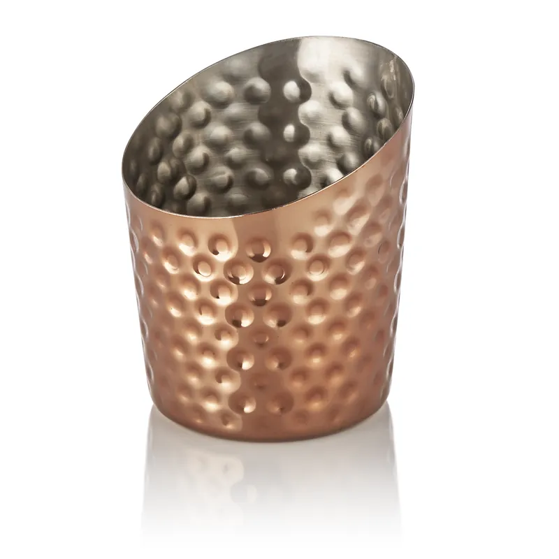 Bestseller Snackhouder, Ø 9 cm, gehamerd, PVD, chroom-nikkelstaal