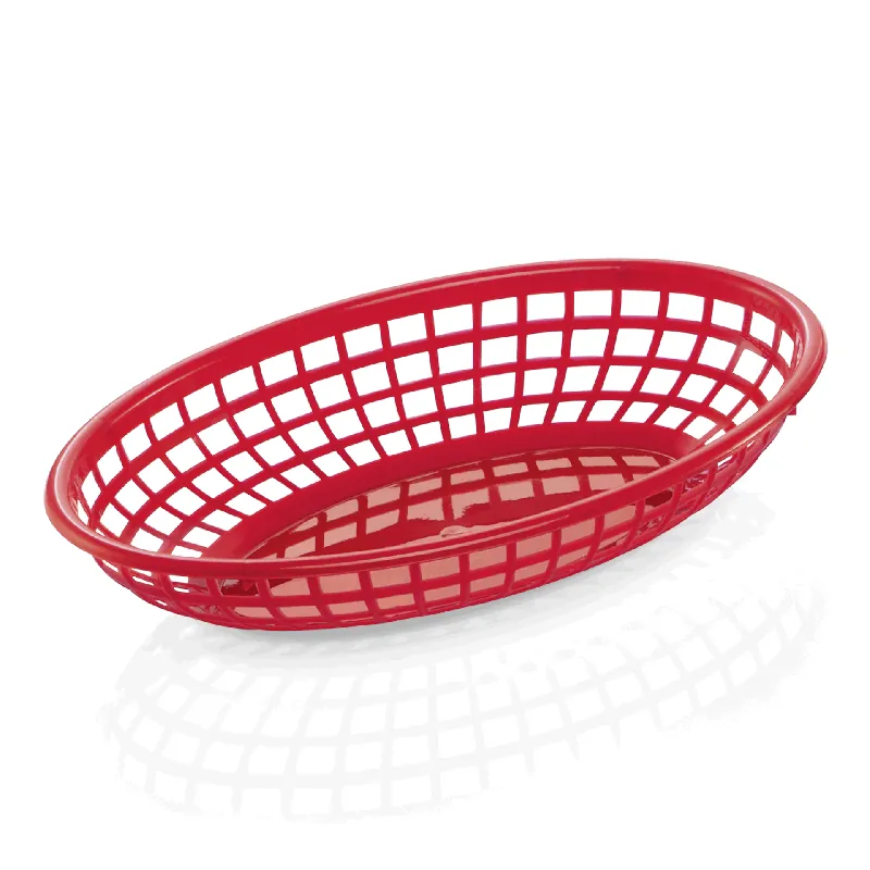 Tafelkorfset, 23 x 14,5 x 4,5 cm, Set van 12 stuks, rood, polypropyleen Goedkoop